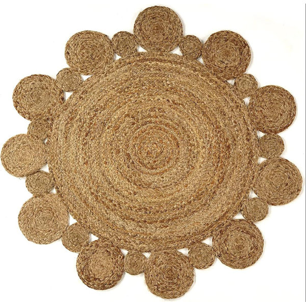 Highland Dunes Handmade Hand Braided Brown Rug Wayfair